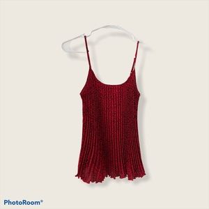 Pleated strap top